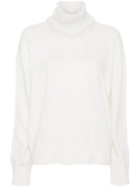 Fabiana Filippi Wool and Silk Blend Turtleneck Sweater