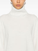Fabiana Filippi Wool and Silk Blend Turtleneck Sweater