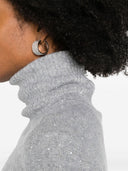 Fabiana Filippi Wool and Silk Blend Turtleneck Sweater