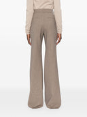 Sport Max Wool Blend Flared Leg Trousers