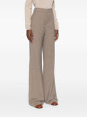 Sport Max Wool Blend Flared Leg Trousers
