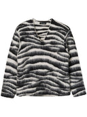 Marc Jacobs Zebra Print Wool Sweater