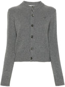 Ami Paris Ami De Coeur Cashmere Cardigan