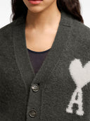 Ami Paris Ami De Coeur Wool Cardigan