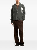 Ami Paris Ami De Coeur Wool Cardigan