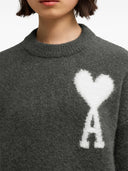 Ami Paris Ami De Coeur Wool Sweater