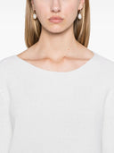 Fabiana Filippi Wolle Blend Boatneck -Pullover