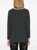 Fabiana Filippi Wolle Blend Boatneck -Pullover