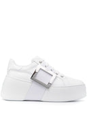 Roger Vivier Viv Skate High Leather Sneakers