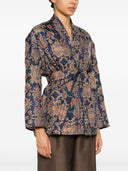 Pierre Louis Mascia Silk Blend Padded Kimono