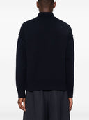 Ami Paris Ami De Coeur Wool High Neck Sweater