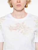 Ermanno Scervino Brodered Cotton T -skjorte