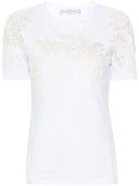 Ermanno Scervino Brodered Cotton T -skjorte