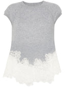 Ermanno Scervino Embroidered Wool T Shirt