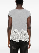 Ermanno Scervino Embroidered Wool T Shirt