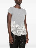 Ermanno Scervino Embroidered Wool T Shirt