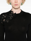 Ermanno Scervino Embroidered Wool Sweater