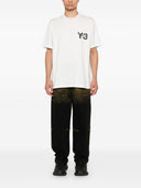 Y 3 Logo Cotton T Shirt