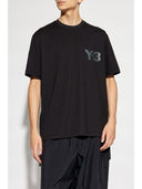 Y 3 Logo Cotton T Shirt
