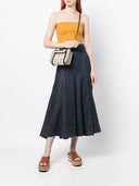 Chloè Woody Mini Canvas And Leather Crossbody Bag