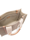 Chloè Woody Canvas And Leather Tote Bag