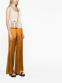 Chloè Woody Nano en lin et sac croisé en cuir