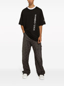 Dolce & Gabbana Cotton T Shirt With Vertical Logo