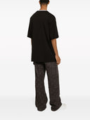 Dolce & Gabbana Cotton T Shirt With Vertical Logo