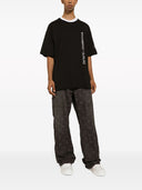 Dolce & Gabbana Cotton T Shirt With Vertical Logo
