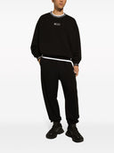 Dolce & Gabbana Oversized Sweatshirt With Logo Jacquard