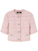 Chaqueta de tweed de versace bouclé