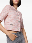 Chaqueta de tweed de versace bouclé