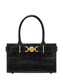 Versace Medusa '95 Small Croco Embossed Leather Tote Bag