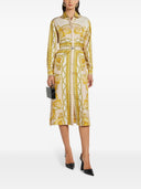 Versace Barocco Print Silk Shirt Dress