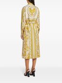 Versace Barocco Print Silk Shirt Dress