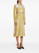 Versace Barocco Print Silk Shirt Dress