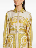 Versace Barocco Print Silk Shirt Dress