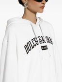Con cappuccio di cotone del logo Dolce & Gabbana
