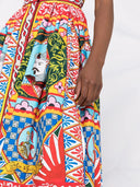 Dolce & Gabbana Carretto Print Cotton Dress