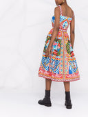 Dolce & Gabbana Carretto Print Cotton Dress