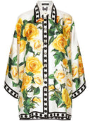 Dolce & Gabbana Roses Print Silk Shirt