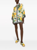 Dolce & Gabbana Roses Print Silk Shirt