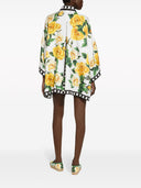 Dolce & Gabbana Roses Print Silk Shirt