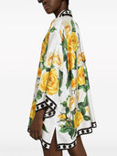 Dolce & Gabbana Roses Print Silk Shirt