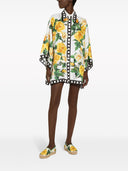 Dolce & Gabbana Roses Print Silk Shirt