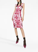 Dolce & Gabbana Maiolica Printed Tubino Dress