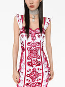 Dolce & Gabbana Maiolica Printed Tubino Dress