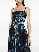 Dolce & Gabbana Campanule Printed Silk Midi Dress