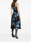 Dolce & Gabbana Campanule Printed Silk Midi Dress