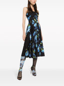 Dolce & Gabbana Campanule Printed Silk Midi Dress
